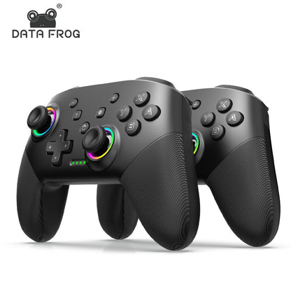 DATA FROG 2Pcs Wireless Pro Controller For Switch OLED/Switch Lite PC Gaming Gamepad Six Axis Gyro Dual Shock Turbo Function Gam