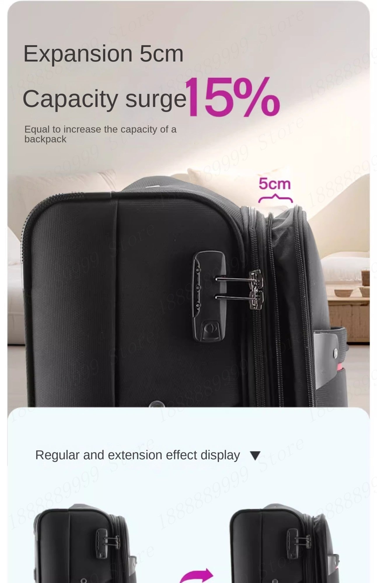 Oxford Cloth Suitcase 20/24/28/32-inch Large-Capacity Luggage Female Male Universal Wheel Business Travel Case