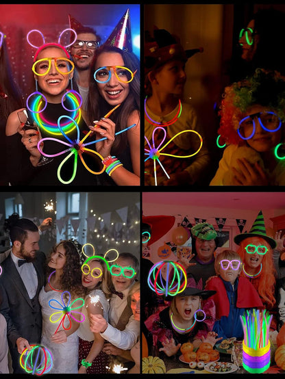 Luminous Colorful Glow Sticks Fluorescence Glowing in The Dark DIY Bracelet Necklace Glowstick Birthday Wedding Party Supplies
