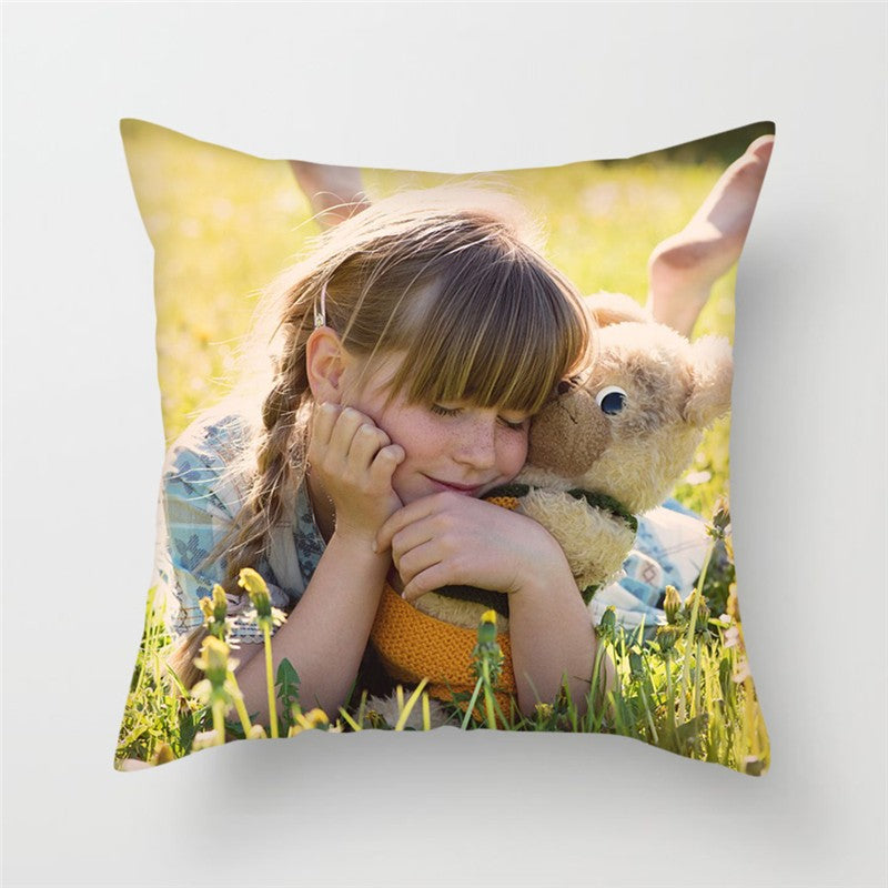 MIAOTU Custom Cushion Cover DIY Customized Throw Pillow Home Decorative Square Wedding Pets Baby Print Pillowcase Drop Shipping