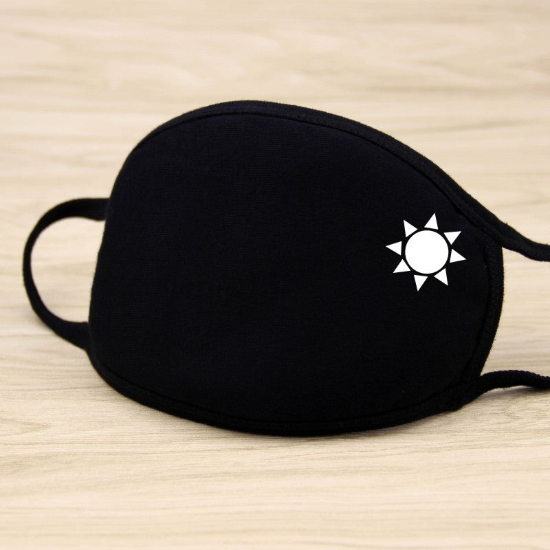 1PCS Unisex Black Cotton Mouth Mask Reusable Mask Dustproof Washable Face Mask Anime Masks For Cycling Camp Mascarillas