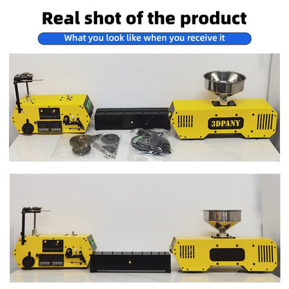 Extrusora de Filamento para Impressora 3D Extrusora HT400 com Ferramentas de Extrusão e Enrolamento de Fio PLA PETG PA ABS Extrusora de Consumíveis para Impressão 3D
