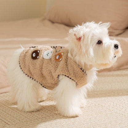 Roupas de cachorro filhote outono inverno urso fofo pato lã casaco de cachorro fantasia para animais de estimação roupas de gato chihuahua buldogue francês colete jaqueta para cachorro