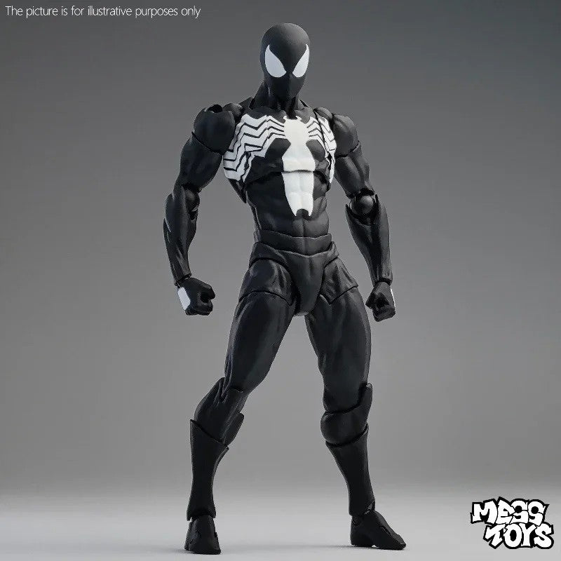 NOVO Boneco de Ação Spider de Brinquedo Anime Terno Preto Vizinho Symbiote Aranha Escarlate Kaine Parker Aranha Vermelha Preta