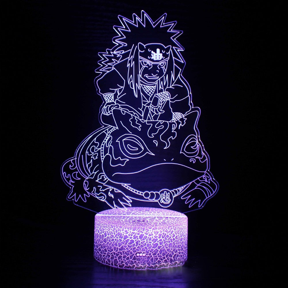 Anime Naruto Uzumaki LED Night Light Toys Akatsuki Kakashi Hatake Kid Bedroom Nightlight Itachi Uchiha 3D 7/16 colors Lamp Decor