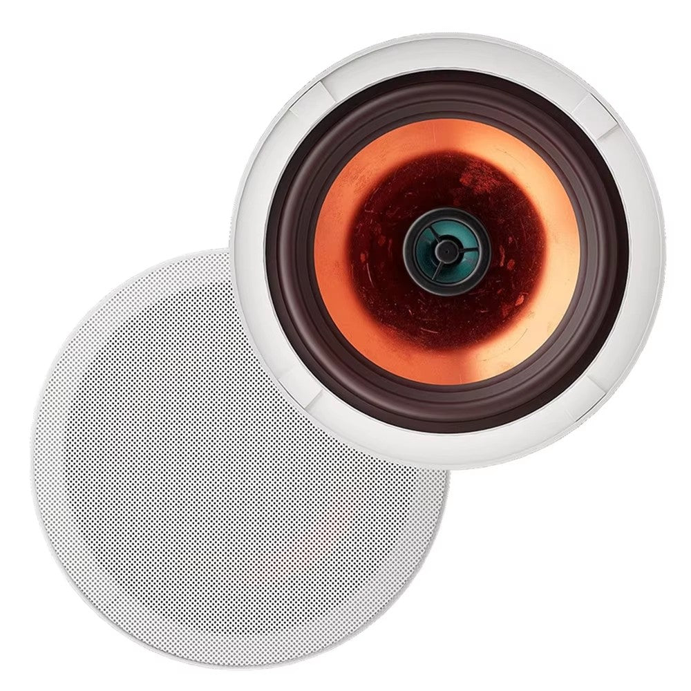 Herdio Alto-Falante Bluetooth de Teto de 6,5 Polegadas 300W para Áudio Doméstico Sistema de Alto-Falantes Embutidos para Cozinha, Quarto e Banheiro