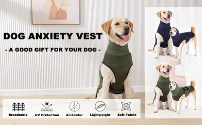 Colete para Ansiedade de Cães ATUBAN, para Visitas ao Veterinário e Separação-Mantenha seu Pet Calmo, Colete para Cães com Medo de Trovões, Colete Anti-Ansiedade para Cães e Gatos