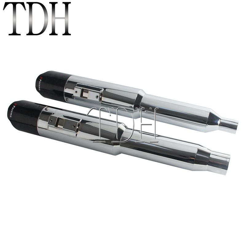 Motorcycle Exhaust System Carbon Fiber Muffler Pipe For Harley Street Road Glide ST FLTRXST FLHXST FLHX PAZOMA Exhaust Mufflers