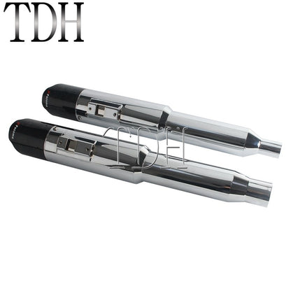 Motorcycle Exhaust System Carbon Fiber Muffler Pipe For Harley Street Road Glide ST FLTRXST FLHXST FLHX PAZOMA Exhaust Mufflers