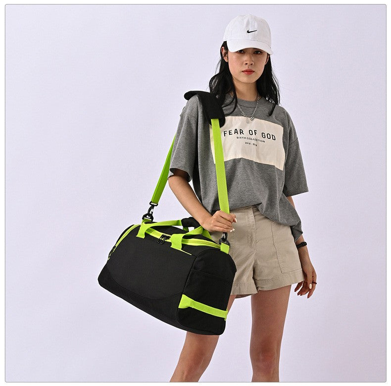 Personalized customized soccer bag logo with dry wet separation handbag luggage sports bag printed with logo pattern