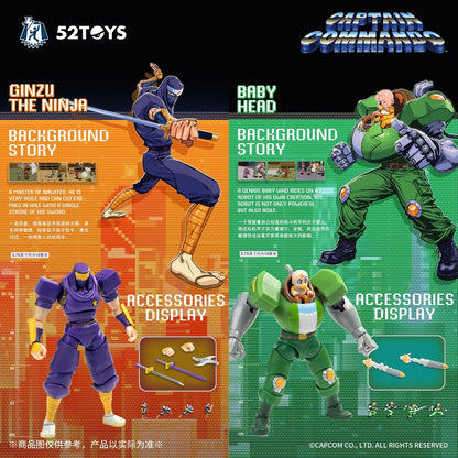 Capcom Captain Commando Criativo Anime 3.75 polegadas Bonecos de Ação Modelo Colecionável Brinquedos Decoração de Quarto Presente Surpresa Infantil