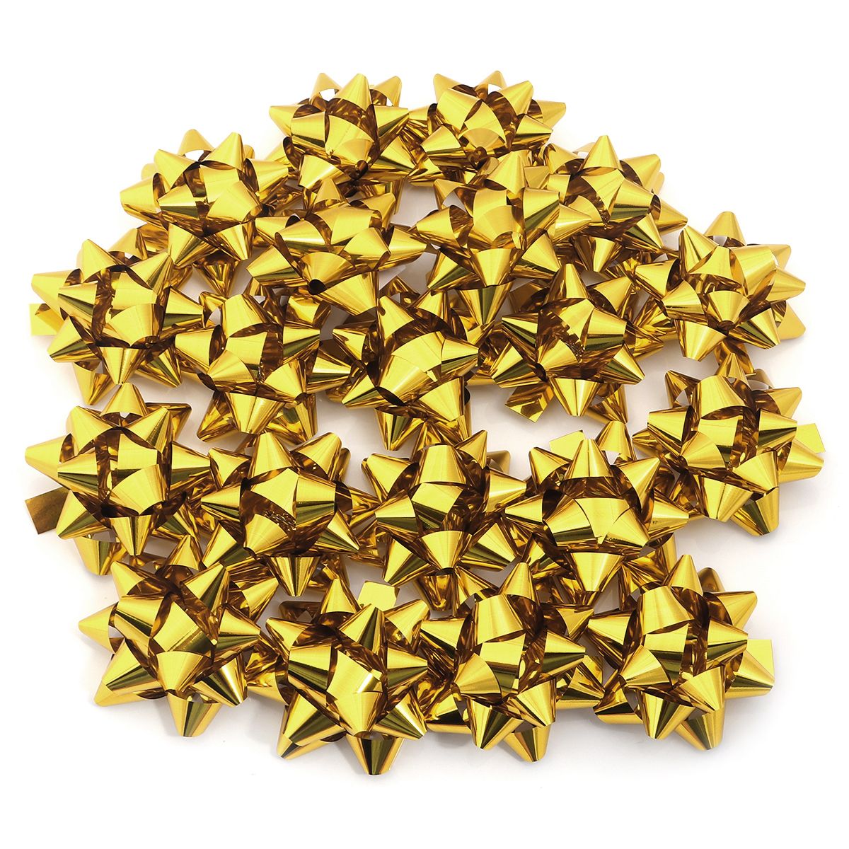 20/10pcs Self-Adhesive Star Flower Ribbon Star Bows For Holiday Valentine Christmas Birthday Party Decoration Gift Wrapping