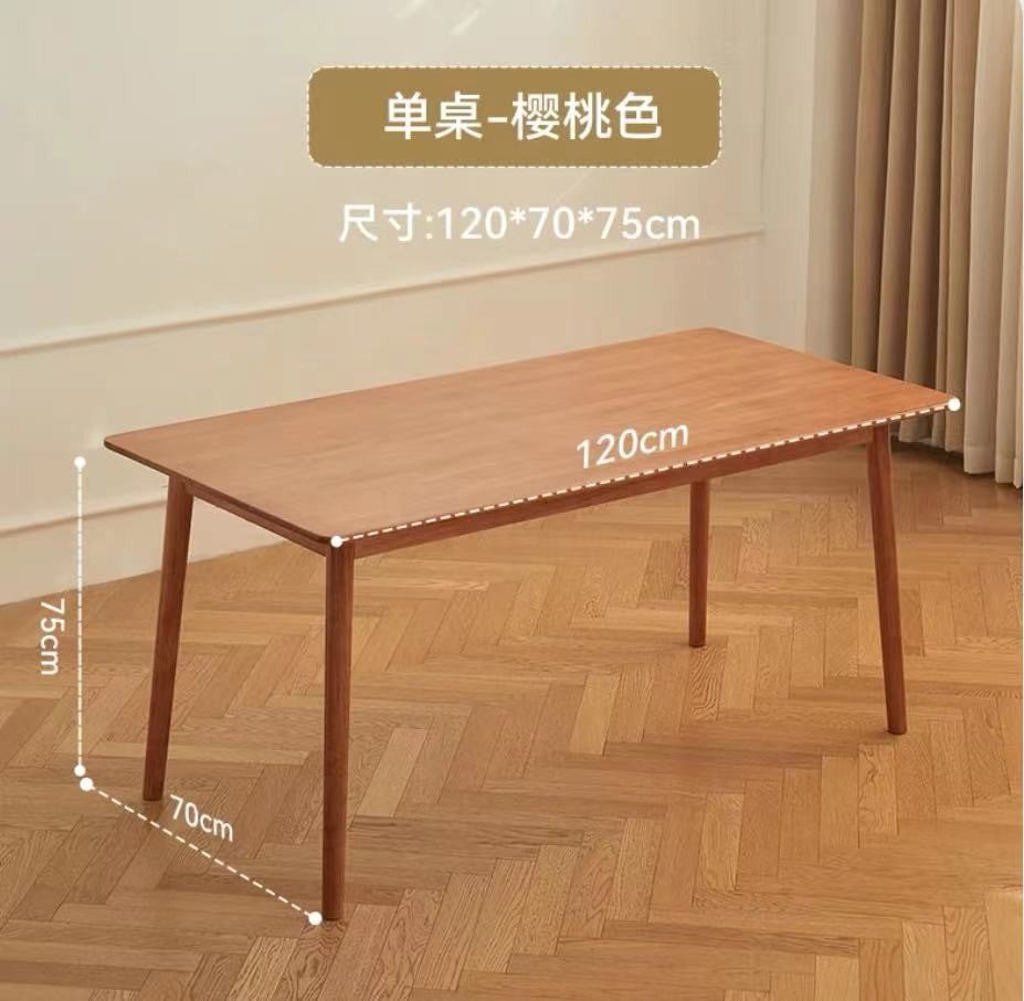 Pure solid wood home Nordic style simple dining table