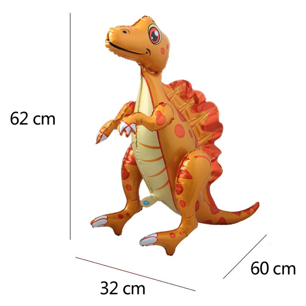 3D Standing Dinosaur Balloon Cartoon T Rex Dino Foil Balloon for Party Decoration Kids Birthday Party Supplies