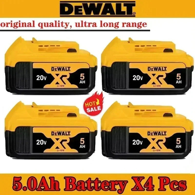 Bateria recarregável de íons de lítio DHL Ship DEWALT 20V 6.0Ah para ferramentas elétricas, substituição de bateria max DCB184 DCB200 DCB182 DCB180 DCB181