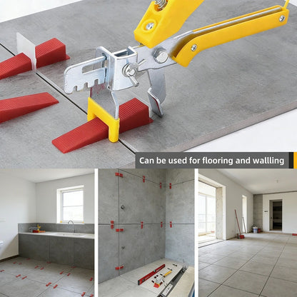 1/1.5/2/2.5/3mm Clipes de Nivelamento de Azulejos de Parede e Chão Nivelador de Cerâmica Espaçador Alicate Cunha Kit de Ferramentas de Construção para Assentamento de Azulejos