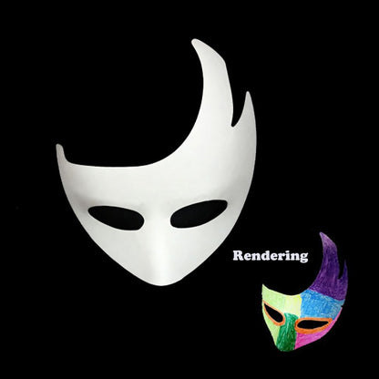 Costume Party Mask 12 Styles Party Mask Decoration White Paper Mask Paper Masquerade Party Accessory For Decoration Draw