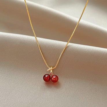 Fashion Pink Planet Heart Zircon Necklace Women Charm Aesthetic Clavicle Chain Necklace Valentines Day Gift Party Jewelry