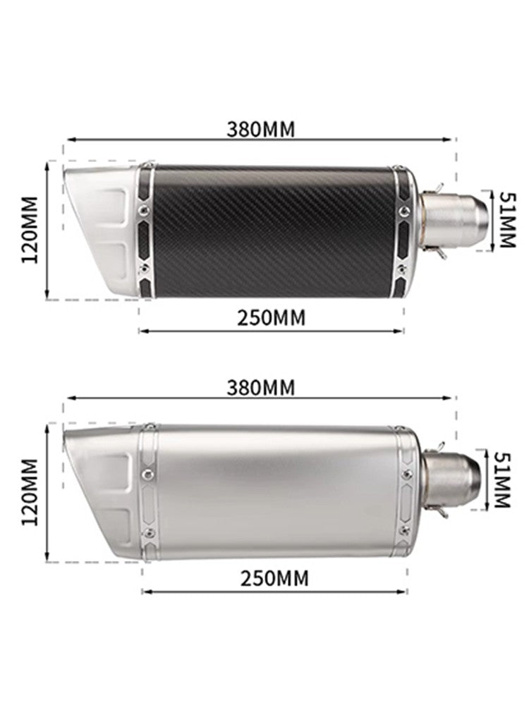 Universal M11 Carbon Muffler 51mm Motorcycle Exhaust with DB Killer For MT09 Street Triumph 765 ZX4R CBR500R GSXR600 XSR700 Z900