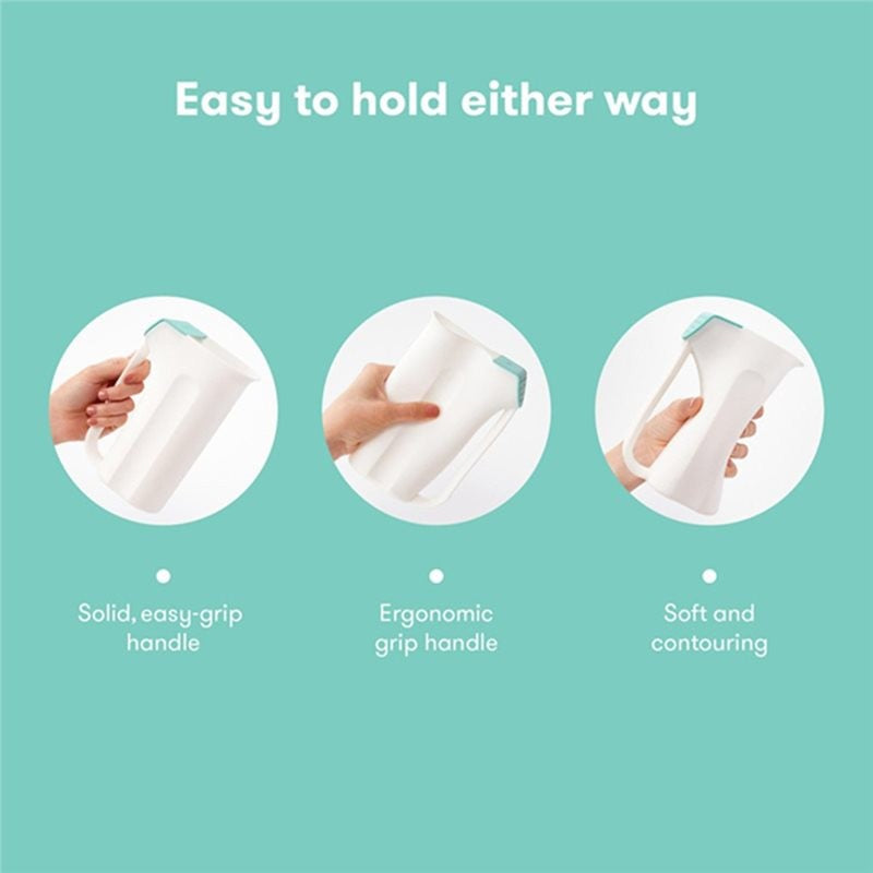 ABMH-Tear-Free Baby Bath Rinse Cup Control Flow With Handle And Removable Rain Shower To Wash Hair And Body