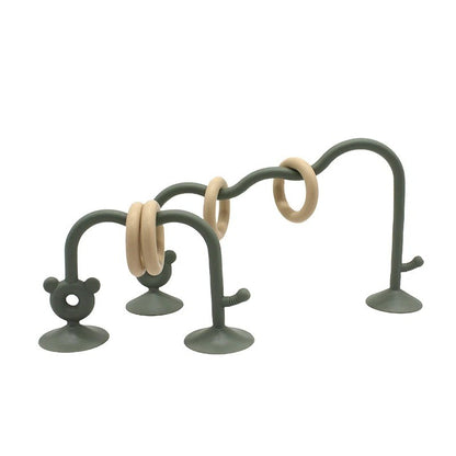 Silicone children's silicone tabletop toys, bead wrapped baby early education puzzle game toys