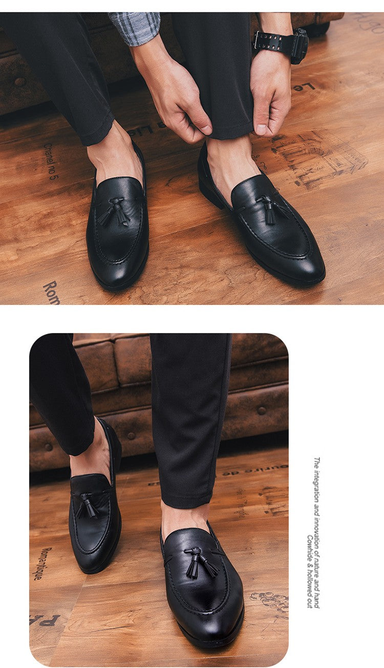 Social Shoe Male High Quality Formal Leather Shoes Men Casual Tassels Business Loafers For Man Dress Shoes Comfortable