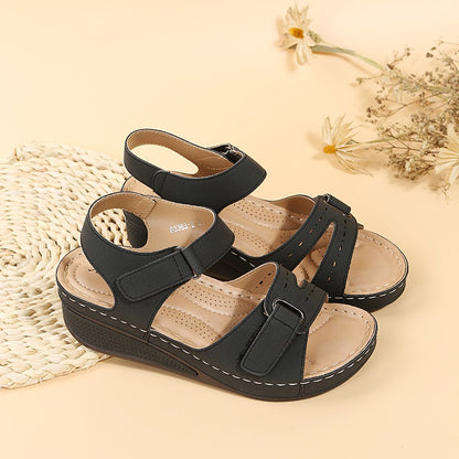 New Summer Trend Women Sandals Soft Bottom Wedge Heels Sandals Women Platform Sandalias Mujer Elegant Wedges Shoes for Women