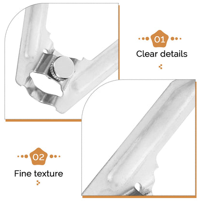 2Pcs Rotisserie Spit Stainless Steel BBQ Forks Kitchen Gadget Roasting Tools Chicken Grills Meat Forks Cooking Accessories