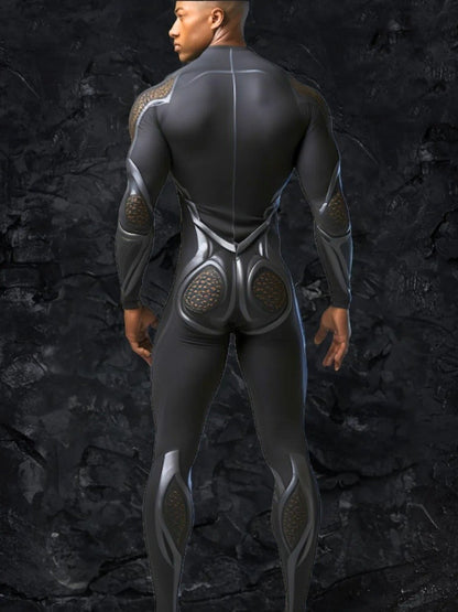 Halloween Smart Artificial Costume Men's Technology Tights Carnival Party Tights Stage Performance Jumpsuit Stretch Bodysuit