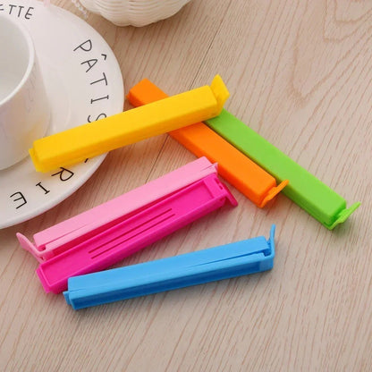 10-100pçs Clipes de Plástico para Saco de Comida Selador Braçadeira Ferramenta de Cozinha Selagem Portátil de Armazenamento Clipe de Vedação para Acessórios de Selagem de Saco