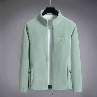 2026 Women's Wool Liner Coat Winter Loose-Fit Full Sleeve Polar Fleece Zipper Letter print Thickened Coat Cardigan Sporty jacket