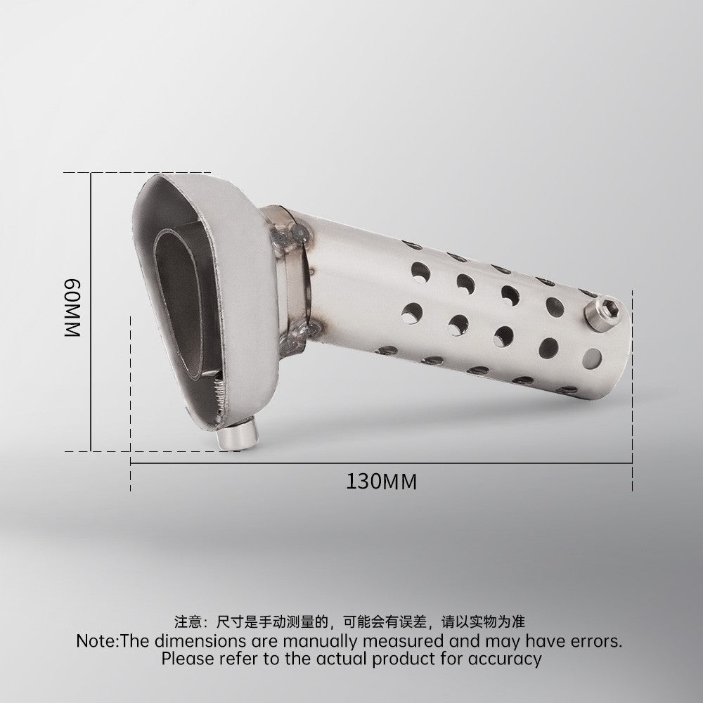 51mm Universal Slip On Exhaust Tail Fittings With Mini Hex Noise Elimination Design For Motorcycles