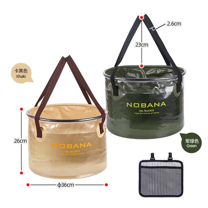 Camping Portable Folding Water Bucket 20L/30L Large Capacity Telescopic Container for Camping, Hiking, Fishing