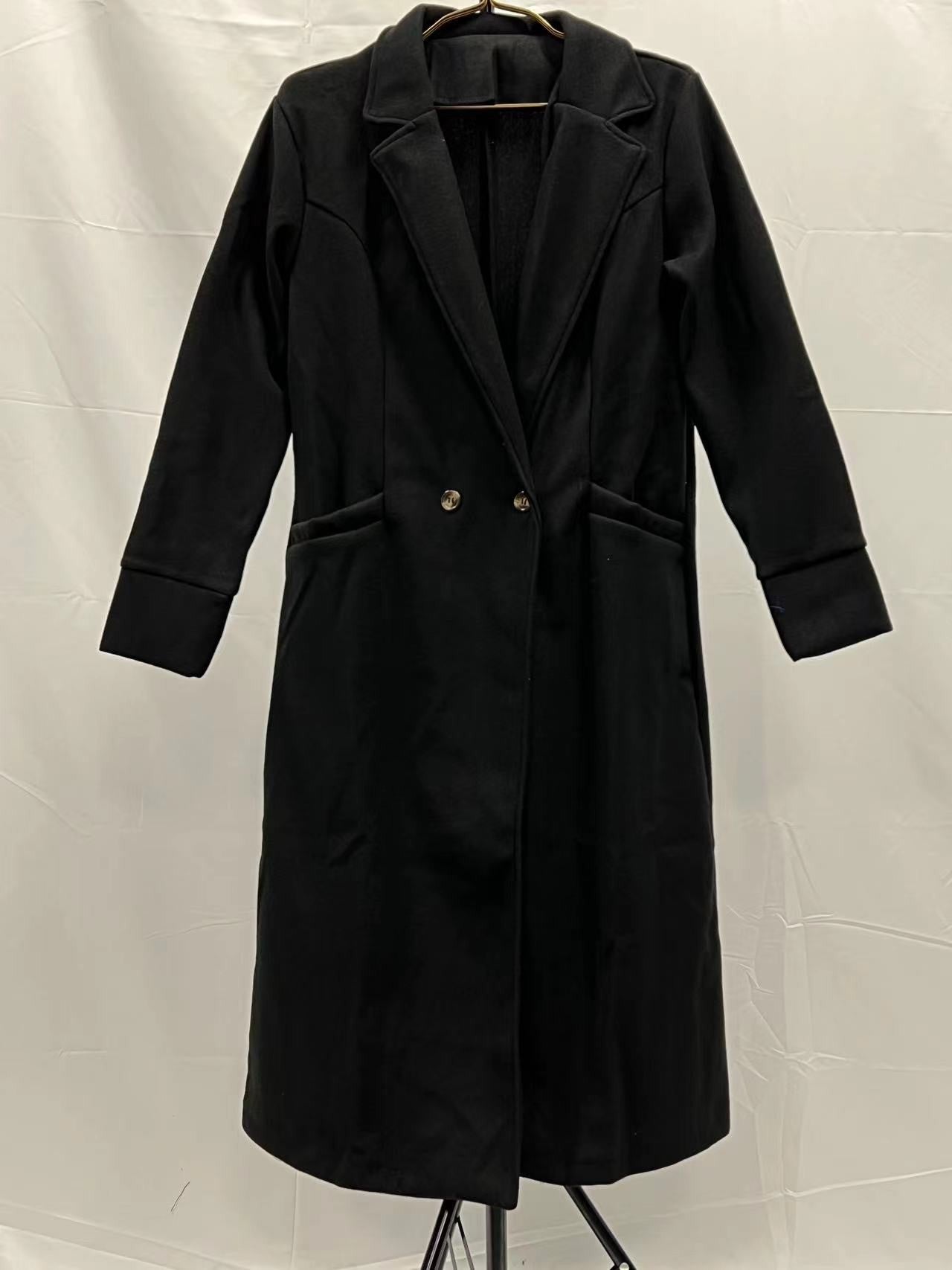 Autumn and winter 2024 new women's long woolen coat Korean version of the loose temperament haute overcoat coat