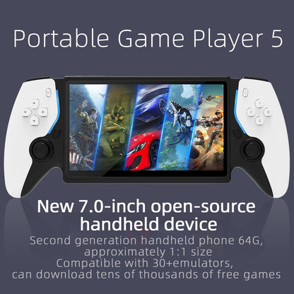 HC8000 Handheld Game Console Multiple Games 30+ Emulators 7.0 Inch Screen Portable Gaming Player Children's Toys Game Console