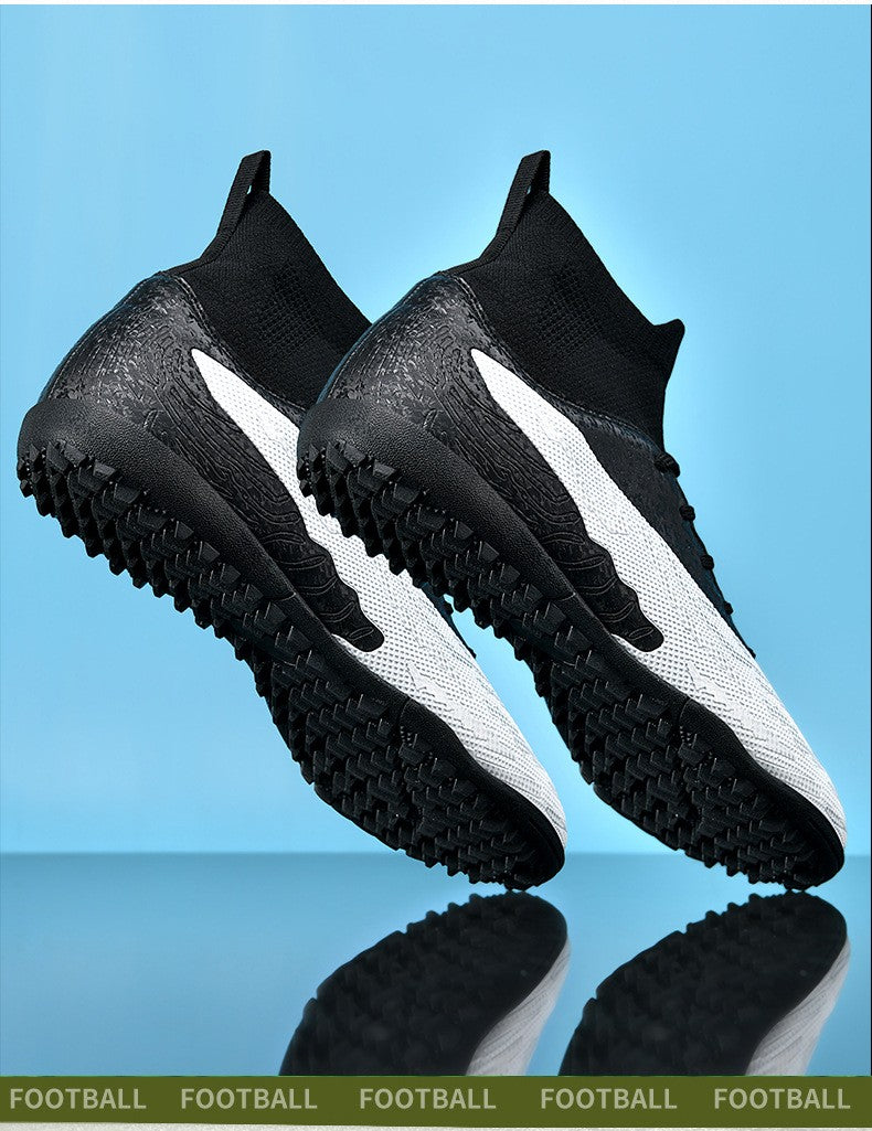 New Men Sport Soccer Shoes Training Boys Football Boots Outdoor Adult Long Spikes Non Slip Cleats Breathable Match Comfortable