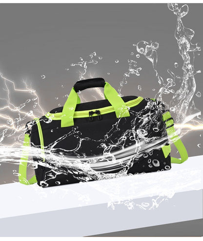 Personalized customized soccer bag logo with dry wet separation handbag luggage sports bag printed with logo pattern