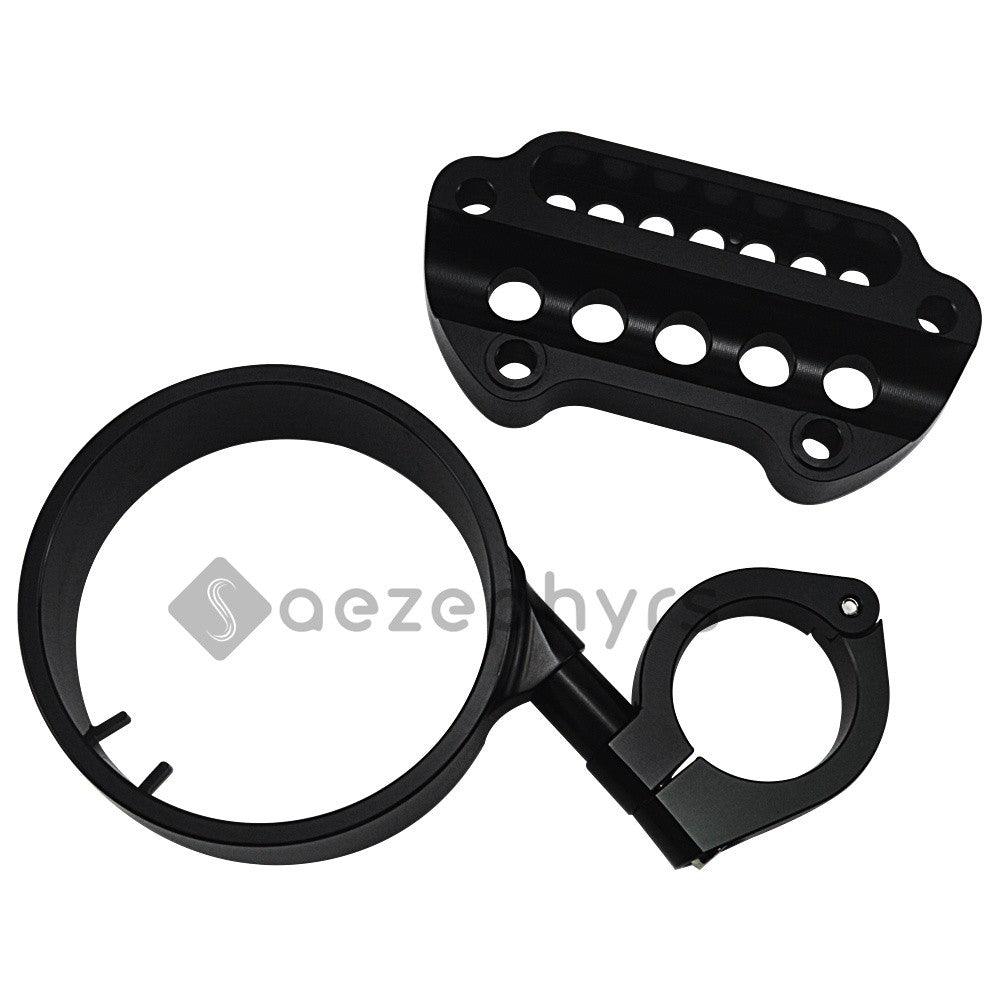 Capa de Suporte de Velocímetro Lateral/Remoção para Motocicleta Braçadeira Superior Guidão Riser Mount para Harley Sportster Iron XL883 Forty-Eight 95-20