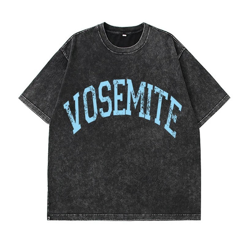 Cotton Washed T-shirt for Women New Attitude Fashion Leopard Prints Tops Loose O-Neck Oversized Short Sleeve Y2k Female Clothes