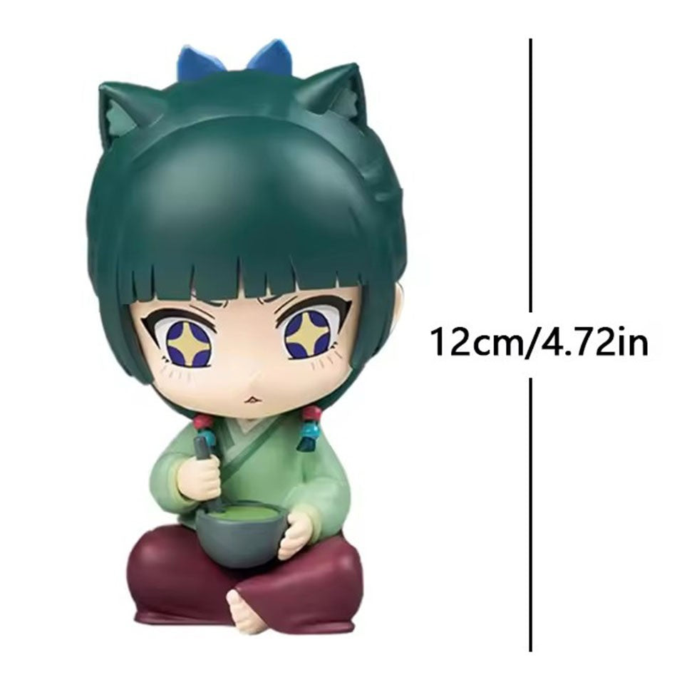 The Apothecary Diaries Maomao Jinshi Q Version Mini Figure Anime Periferia Kawaii Sentado Brinquedos Enfeites de Carro de Mesa Modelo Presentes