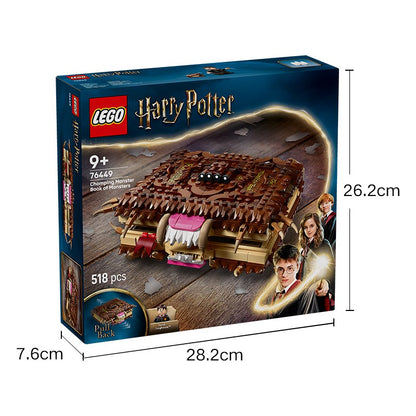 LEGO blocos de montar montam livro de monstros mordedores Harry Potter 76449 para meninos e meninas, brinquedos infantis, presentes de Natal