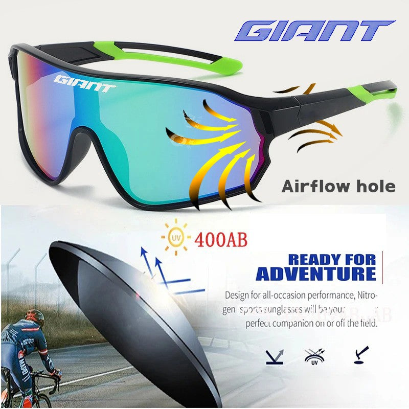 Óculos de Ciclismo Top Seller GIANT UV400 Anti-embaciamento Lentes REVO Nitidez HD Certificação CE/ANSI Design Cateye Bicicleta de Montanha/Estrada para homem e mulher