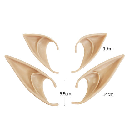 Halloween Elf Ears Latex Simulation Ears Props Fairy Angel Cosplay Mask Halloween Costume Accessories Mascaras Halloween Party