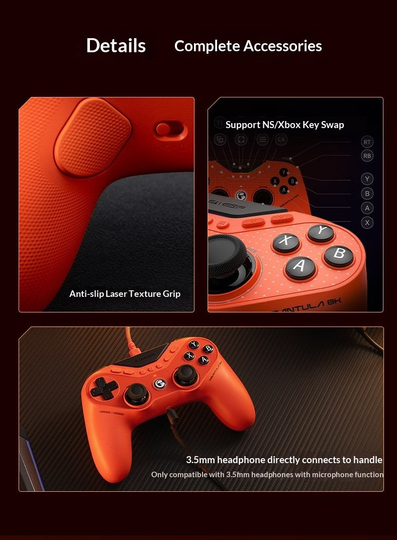GameSir T3 Pro 8k Nine-Tailed Fox Wired Esports Controller for PC/Switch – JS13Pro TMR Joystick Hall Effect Triggers