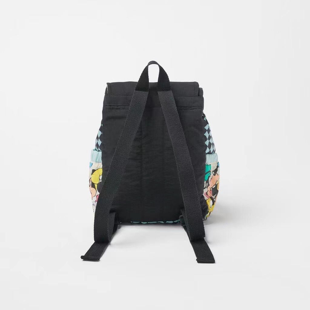 Mickey Mouse Printed Children Backpack Fashion Popular Desgin Boys Girls Double Shoulder Bag Kids Bags Cartoon Schoolbag