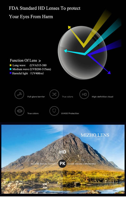 MIZHO Brand Tony Stark Iron Man Sunglasses For Men Driving Fashion COOL High Quality Driving Polarized Sun Glasses UV Protection