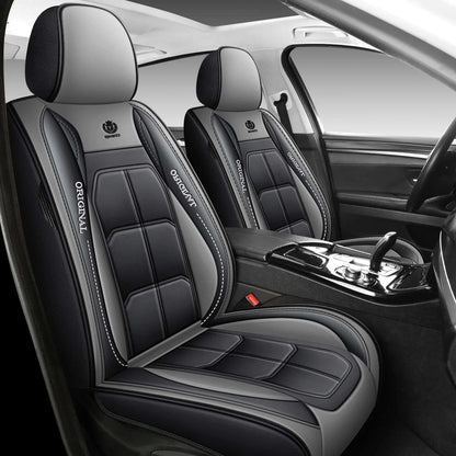 Car seat covers, artificial leather, fully wrapped muscle seat covers, waterproof, wear-resistant, soft and comfortable 1PC