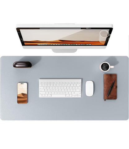 Leather Desk Mat | Computer Mat for Desk| Large Mouse Pad and Keyboard Mat | Desk Protector for Office