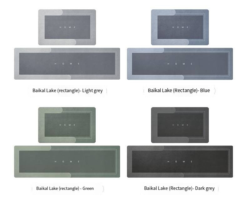 Diatomaceous Earth Absorbent Anti-fouling Kitchen Floor Mats Bathroom Anti-slip Rugs Kitchen Scrubbable Long Carpet