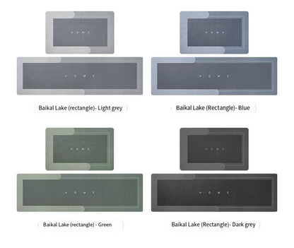 Diatomaceous Earth Absorbent Anti-fouling Kitchen Floor Mats Bathroom Anti-slip Rugs Kitchen Scrubbable Long Carpet